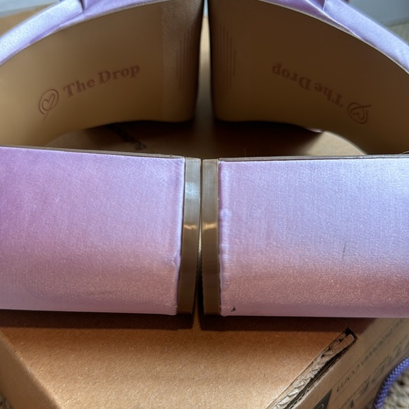 The Drop Women's Hamalie Platform Sandal, Lavender Satin, Size 9 - Picture 11 of 16